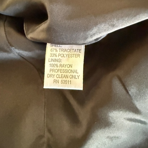 Vtg Ann Tjian for Kenar Double-Breasted Blazer Jacket Womens Sz 4 Black Career - Picture 11 of 12